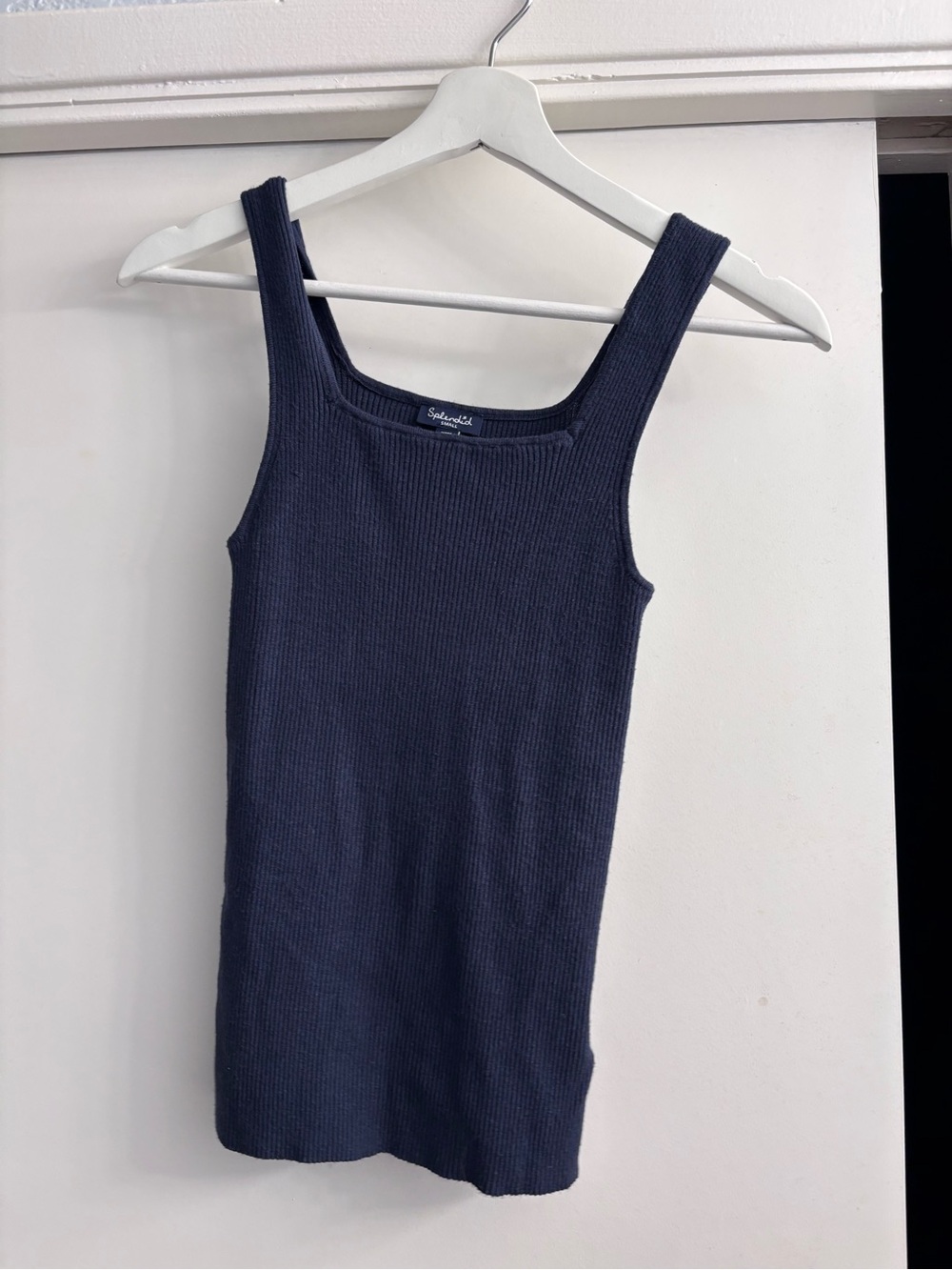 Splendid Navy Rib Knit Tank-Small